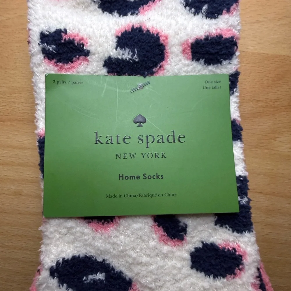 Kate Spade Women's Fuzzy Home Socks‎ | Brand New
